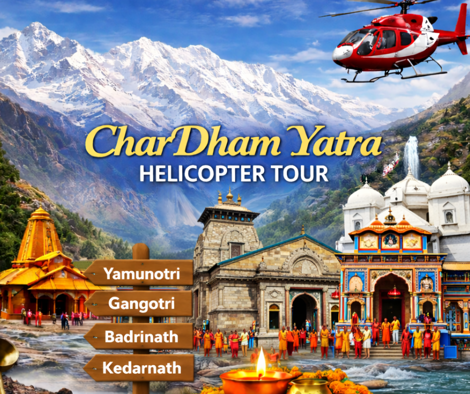 From Delhi: 6 Day Chardham Yatra by Helicopter Tour