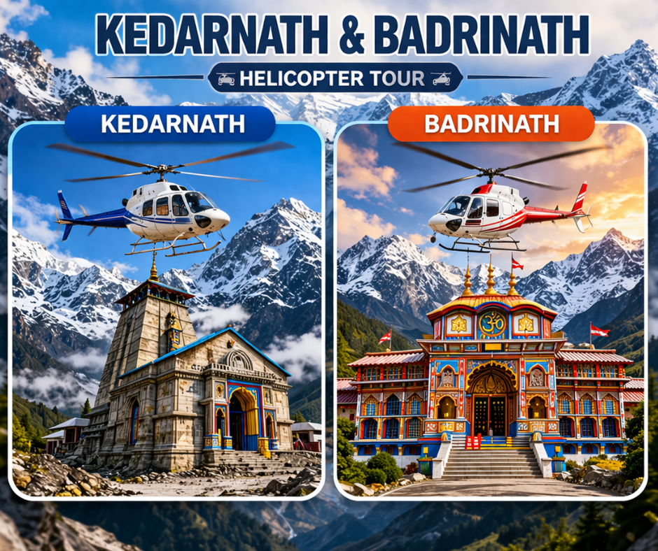 From Dehradun: Same Day Kedarnath Badrinath Yatra by Helicopter