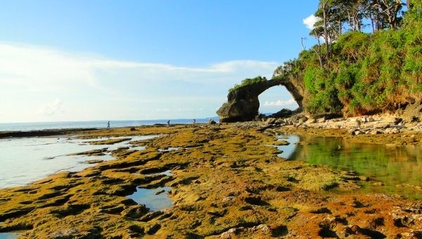 Natural Bridge Formation near Lakshmanpur Beach