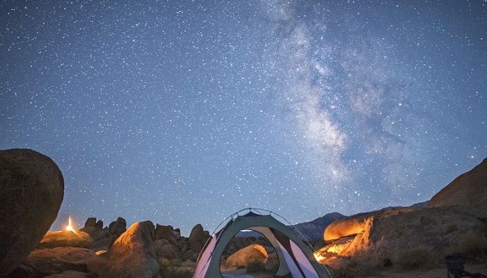 Camping under the blanket of stars