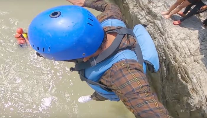 Cliff Jumping at Rishikesh