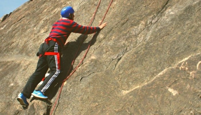 Rock climbing and Rappelling