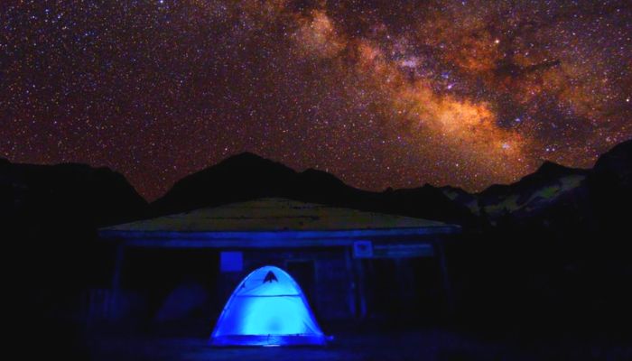 Camping under the blanket of stars