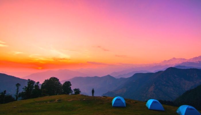 Sunset point in Kedarnath