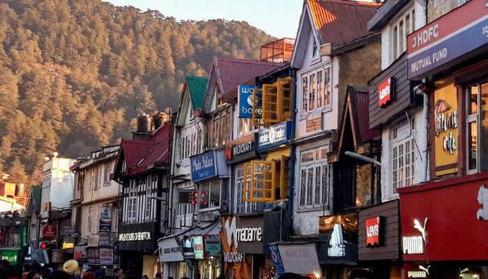 Mall Road in Shimla