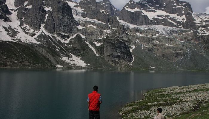 Mount Harmukh and Wular Lake