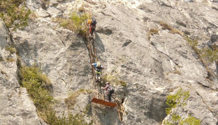 Rock climbing