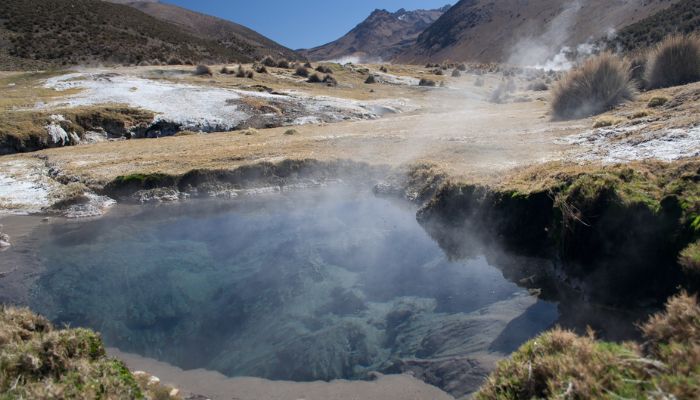 Take a dip in the hot springs